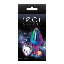 Rear Assets Mulitcolor Heart Medium - Clear