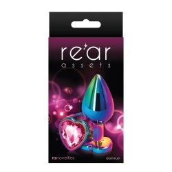 Rear Assets Mulitcolor Heart Medium - Pink