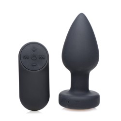 BootySparks Silicone Vibrating LED Plug - Small