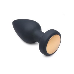 BootySparks Silicone Vibrating LED Plug - Small