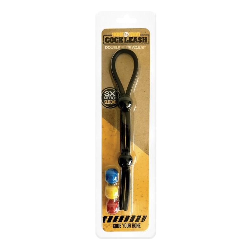 Boneyard Double Cock Leash - Black Boneyard Double Cock Leash - Black