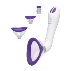 Bloom Intimate Body Automatic Vibrating Rechargeable Pump - Purple/White