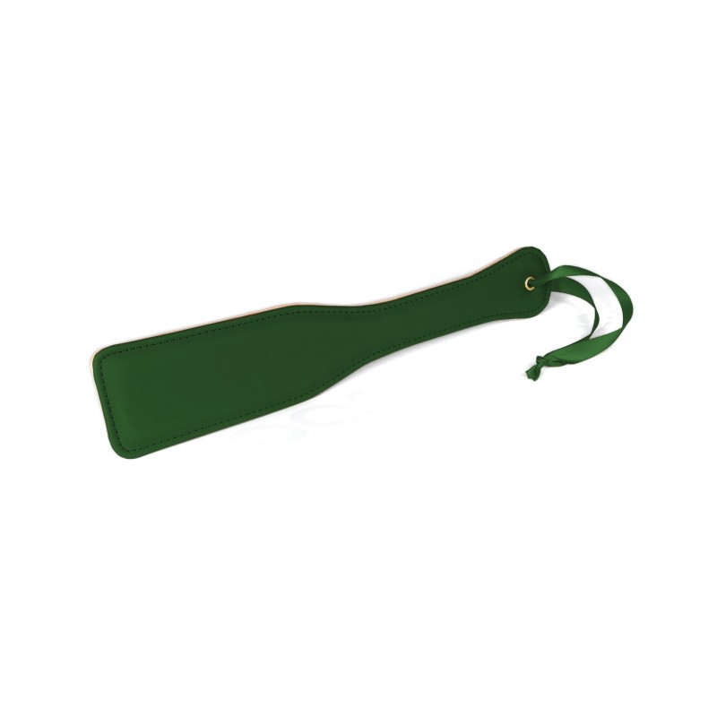Spartacus PU Paddle w/Reverse Plush - Green Spartacus PU Paddle w/Reverse Plush - Green