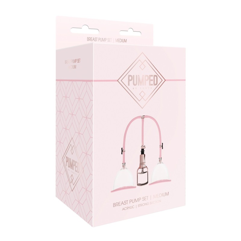 Shots Pumped Breast Pump Set - Medium Rose Gold Shots Pumped Breast Pump Set - Medium Rose Gold