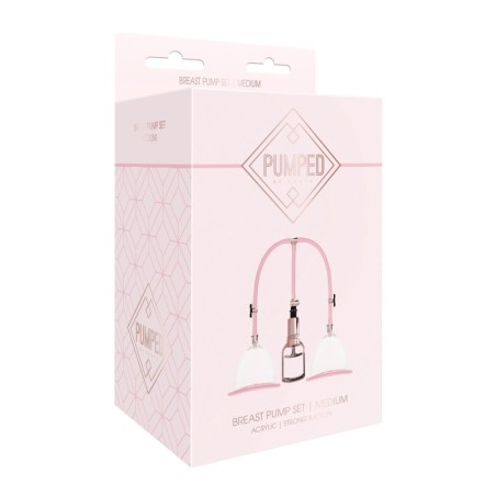 Shots Pumped Breast Pump Set - Medium Rose Gold