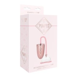 Shots Pumped Automatic Rechargeable Pussy Pump Set - Rose Gold