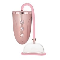 Shots Pumped Automatic Rechargeable Pussy Pump Set - Rose Gold