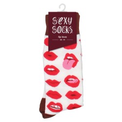 Shots Sexy Socks Lip Love - Female
