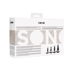 Shots Sono No. 8 Butt Plug - Black Set of 4