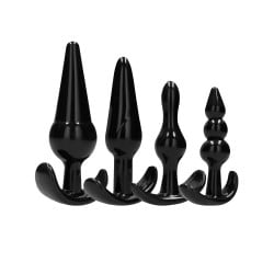 Shots Sono No. 8 Butt Plug - Black Set of 4