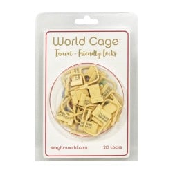 World Cage Travel Friendly Locks - 20 Pack Plastic Locks