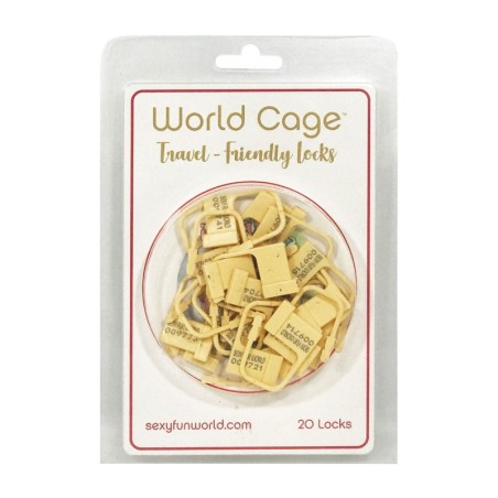 World Cage Travel Friendly Locks - 20 Pack Plastic Locks