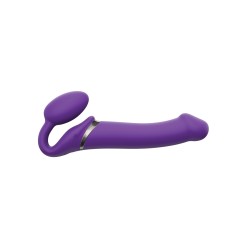 Strap On Me Vibrating Bendable L Strapless Strap On - Purple