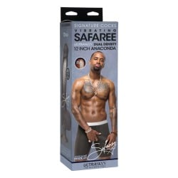 Signature Cocks ULTRASKYN 12" Cock w/Removable Vac-U-Lock Suction Cup - Safaree Samuels Anaconda