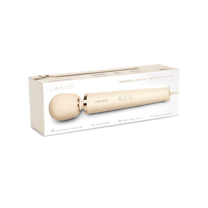 Le Wand Powerful Plug-In Vibrating Massager - Cream Le Wand Powerful Plug-In Vibrating Massager - Cream