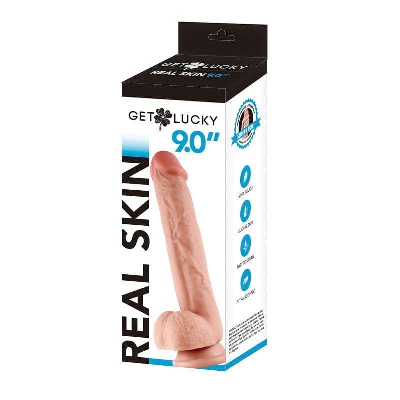 Voodoo Get Lucky 9.0" Real Skin Series - Flesh Voodoo Get Lucky 9.0" Real Skin Series - Flesh