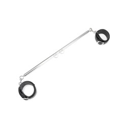 Lux Fetish Expandable Bar Spreader Set w/Leatherette Cuffs