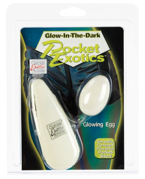 Glow-Dark Pocket Exotics Vibrating Egg