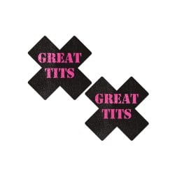 Pastease Great Tits Cross - Black/Pink O/S