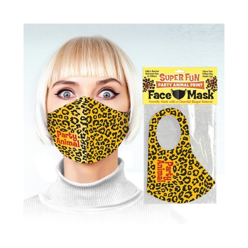 Super Fun Party Animal Print Mask Super Fun Party Animal Print Mask