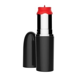 Lick Stick Rechargeable Discreet Lipstick Bullet w/High Speed Licking Tongue