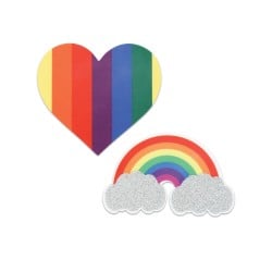 Peekaboos Pride Glitters Rainbows & Hearts - Pack of 2