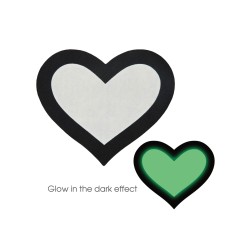 Peekaboo Glow in the Dark Hearts - Pack of 2
