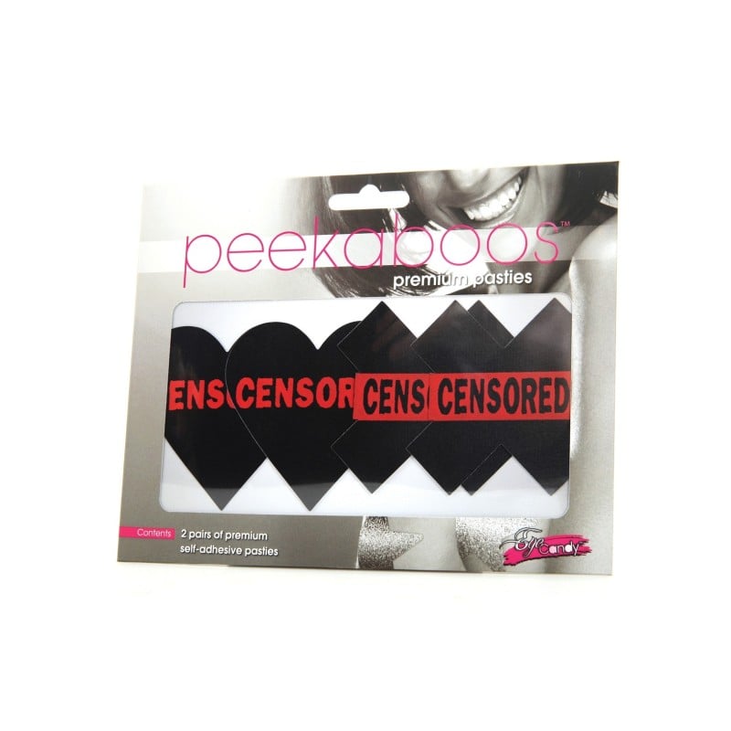 Peekaboos Censored Hearts & X - Pack of 2 Peekaboos Censored Hearts & X - Pack of 2