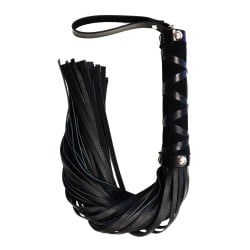Rouge Short Leather Flogger w/Studs