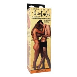 Signature Strokers Set ULTRASKYN Stroker & 8" Cock w/Removable Vac-U-Lock Suction Cup - Leolulu