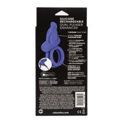 Couples Enhancers Silicone Rechargeable Dual Pleaser Enhancer