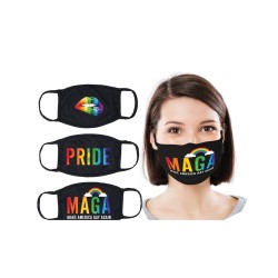 Hott Products Maskerade Masks - Pride/Gay Again/ Rainbow Kiss Pack of 3