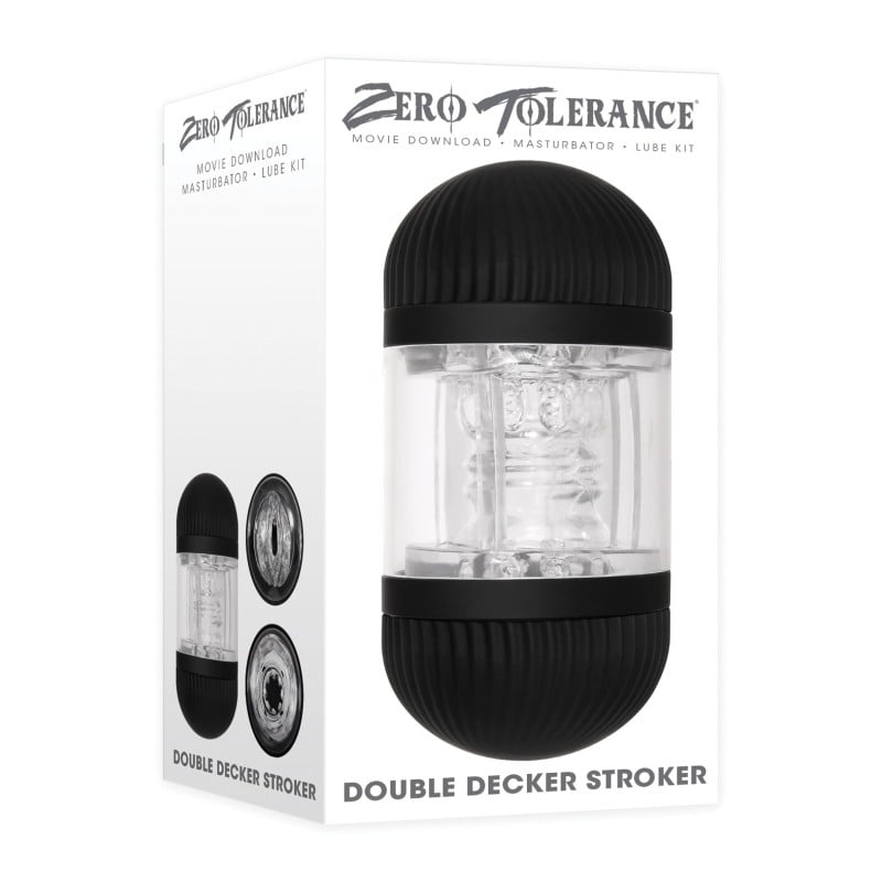 Zero Tolerance Double Decker Stroker - Black/Clear Zero Tolerance Double Decker Stroker - Black/Clear