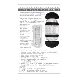 Zero Tolerance Double Decker Stroker - Black/Clear