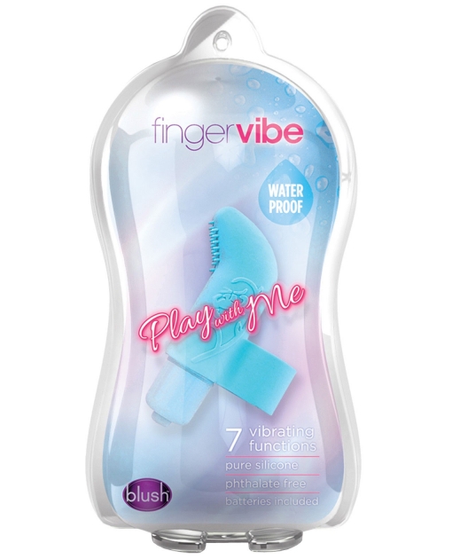 Blush Play With Me Finger Vibe - Blue