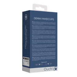 Shots Ouch Demin Handcuffs - Blue