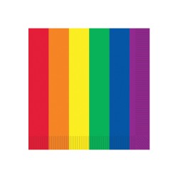 Pride Luncheon Napkins - Rainbow Pack of 16
