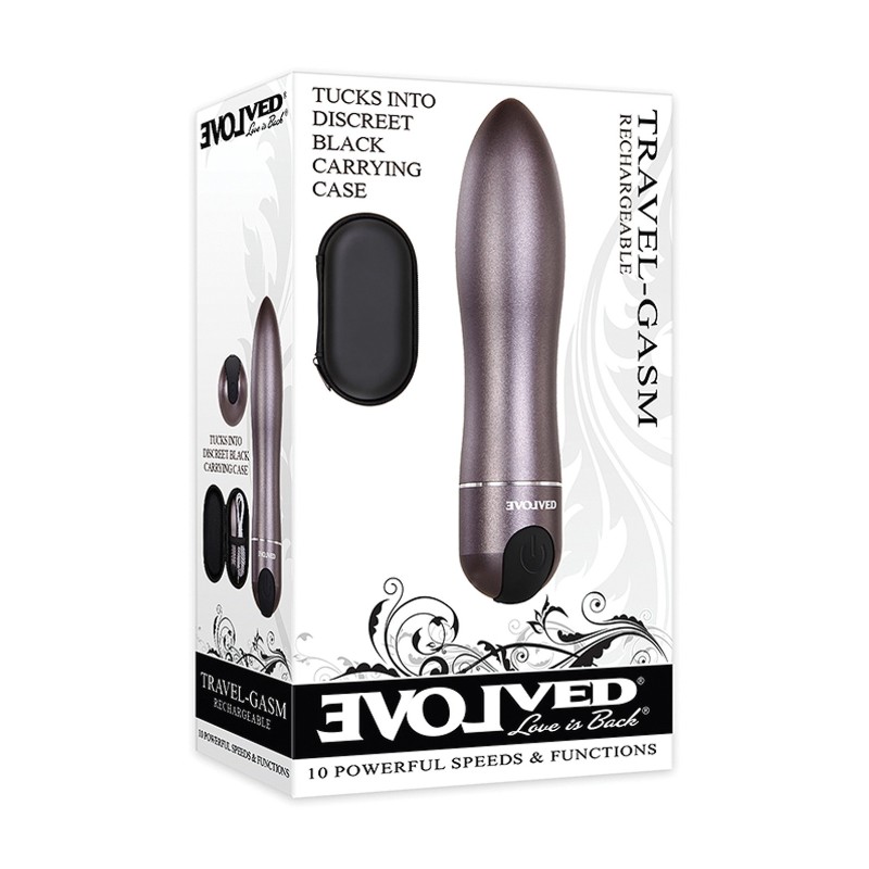 Evolved Travel Gasm Bullet - Grey Evolved Travel Gasm Bullet - Grey