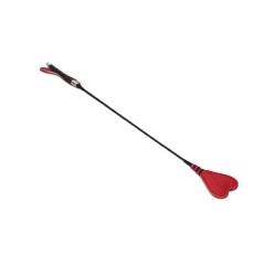 Plesur 26" Heart PVC Crop - Black/Red