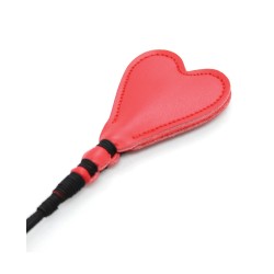 Plesur 26" Heart PVC Crop - Black/Red