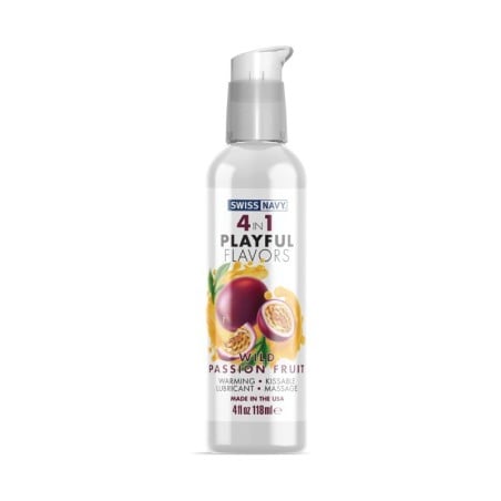 Swiss Navy 4 in 1 Flavors Wild Passion Fruit - 4 oz