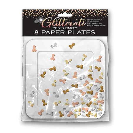 Glitterati Penis Party Pates - Pack of 8