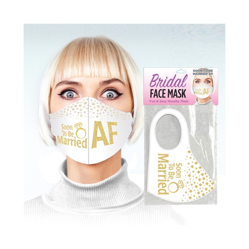 Soon to be Married AF Face Mask - White Soon to be Married AF Face Mask - White