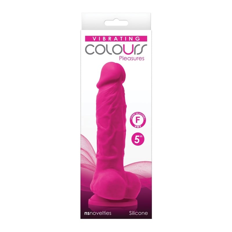 Colours Pleasures 5" Vibrating Dildo - Pink Colours Pleasures 5" Vibrating Dildo - Pink