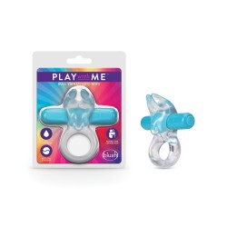 Blush Play with Me Bull Vibrating C Ring - Blue