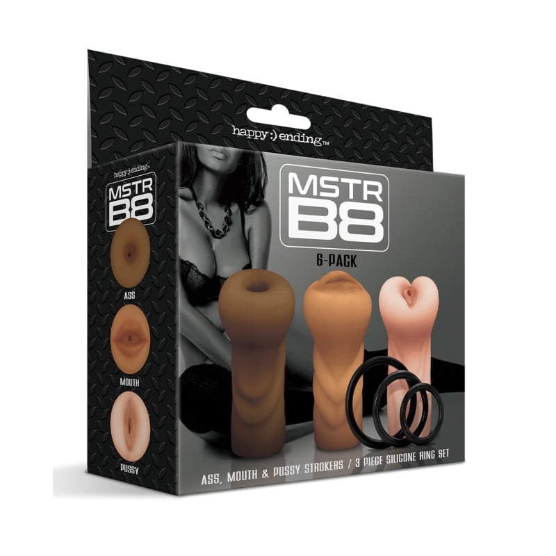 MSTR B8 Stroker Set w/C-Rings - Assorted Pack of 3