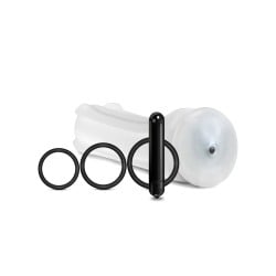 MSTR B8 Vibrating Stroker Pack Hand Cuff - Kit of 5 Clear