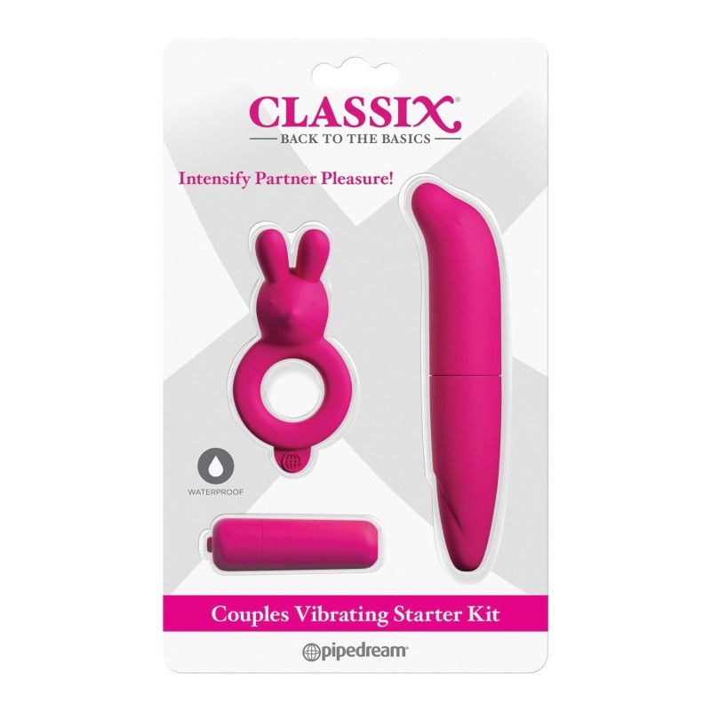 Classix Couples Vibrating Starter Kit - Pink Classix Couples Vibrating Starter Kit - Pink