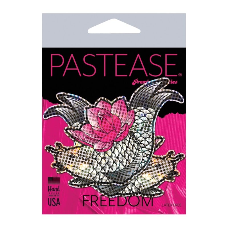 Pastease Diamond Thom Disco Koi Fish & Lotus - Silver O/S Pastease Diamond Thom Disco Koi Fish & Lotus - Silver O/S