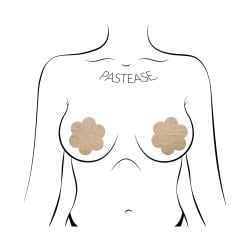 Pastease Reusable Suede Flower - Cream O/S